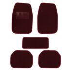 فرشة أرضية للسيارات 5 قطع عنابي